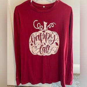 NWOT Happy Fall Long Sleeve Tee